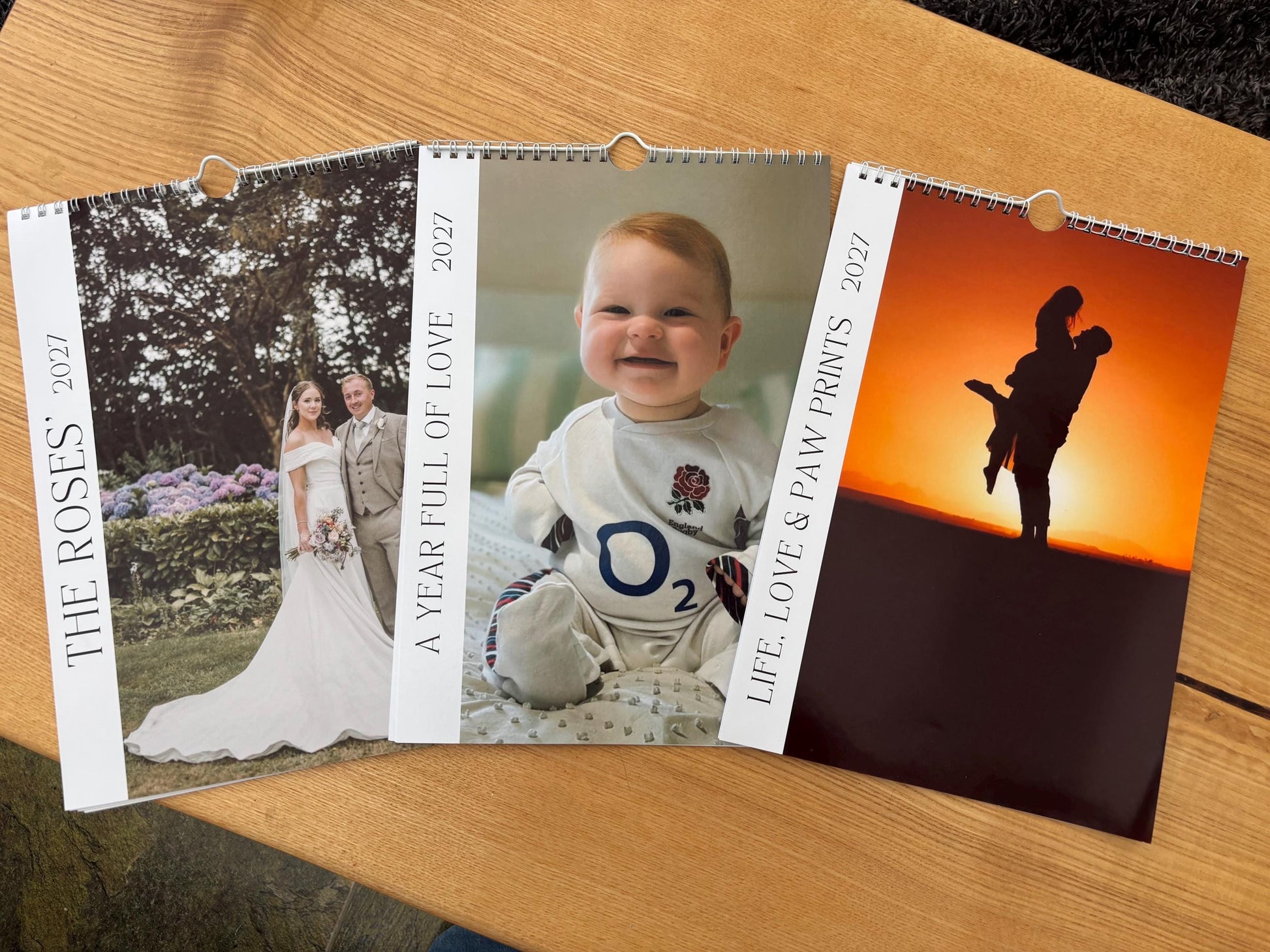 Personalised 2027 Photo Wall Calendar | Custom A4 Family Calendar | Your Own Photos | Personalised Christmas Gift