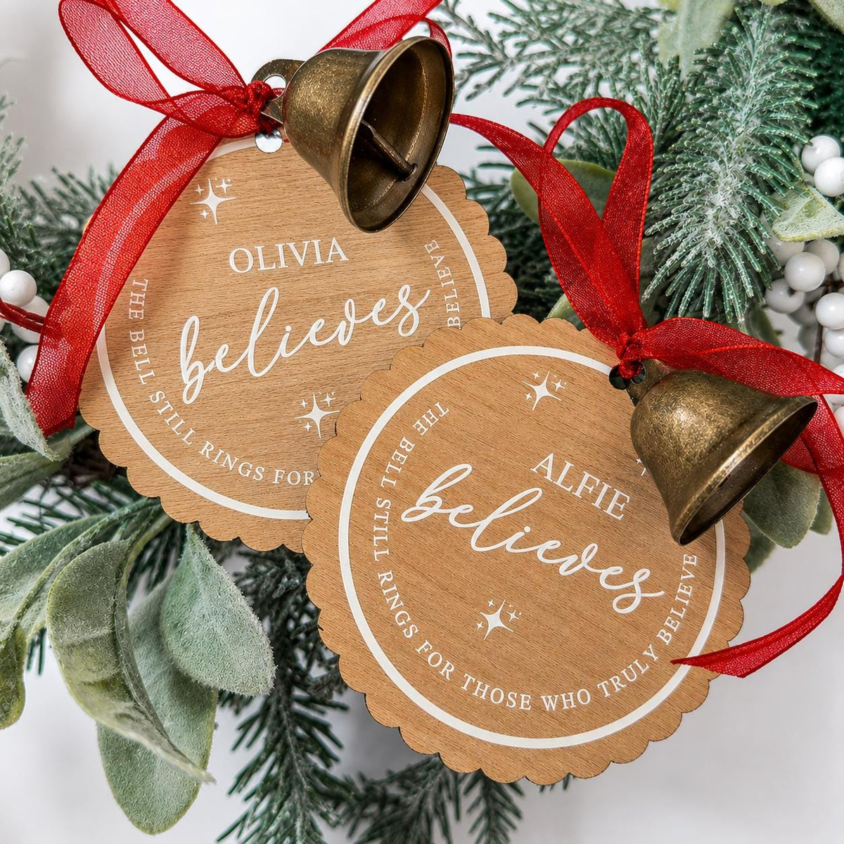 Personalised Believe Bell, Christmas Eve Bell for Children,  Santa Believe Bell, Personalised Christmas Keepsake Gift